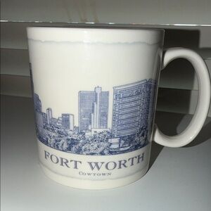 Starbucks Fort Worth Cowtown Mug - Blue and White